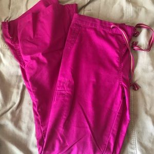 Pink scrub pants